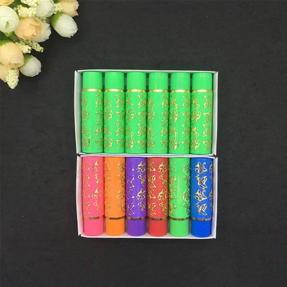 6Pcs/Lot Magic Spotting Fashion Style Color Lipstick  Color Long Lasting Lip Liner Tube Butterfly  Lipstick Cosmetics Makeu