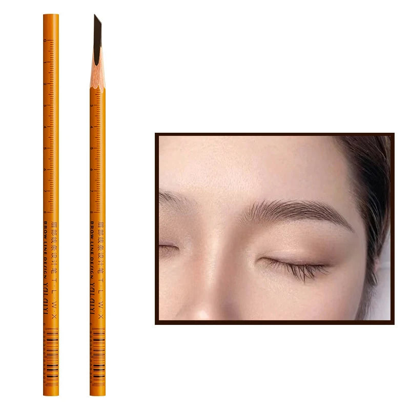 1pcs Tattoo Eyebrow Pencil Long Lasting Black Eyebrow Pencil Shadows Cosmetics Tint Waterproof Wooden Pen Eyebrow Makeup Tools