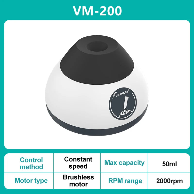 JOANLAB Mini Vortex Mixer Laboratory Tattoo Pigment Nail Polish Liquid Ink Mixer Shaker Lab 50ml 2000rpm VM-200